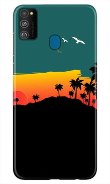 Sky Trees Mobile Back Case for Samsung Galaxy M21 (Design - 191)