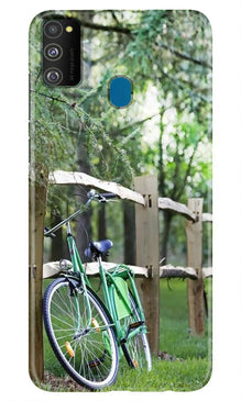 Bicycle Mobile Back Case for Samsung Galaxy M21 (Design - 208)