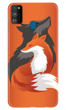 Wolf  Mobile Back Case for Samsung Galaxy M21 (Design - 224)