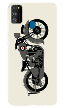 MotorCycle Mobile Back Case for Samsung Galaxy M21 (Design - 259)