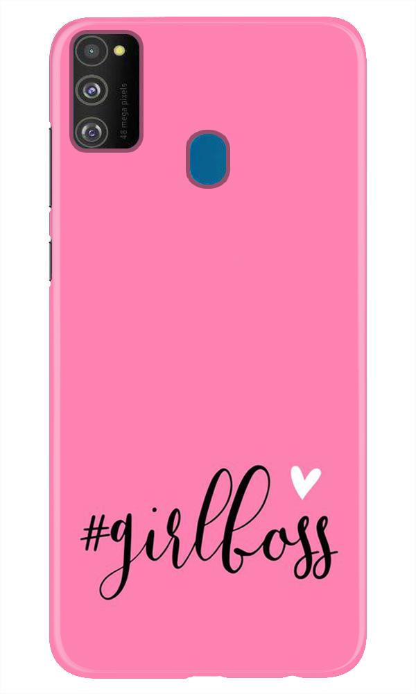 Girl Boss Pink Case for Samsung Galaxy M21 (Design No. 269)