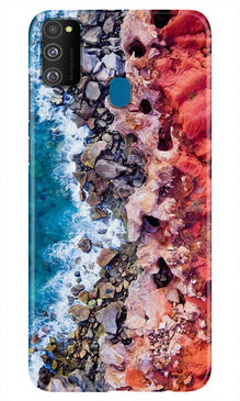 Sea Shore Mobile Back Case for Samsung Galaxy M21 (Design - 273)