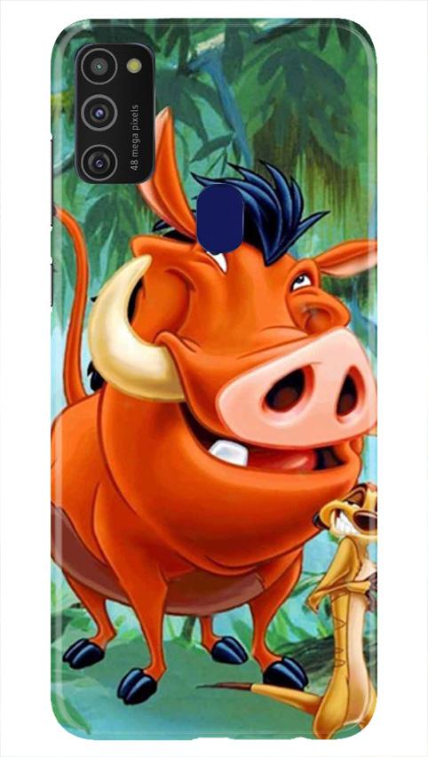 Timon and Pumbaa Mobile Back Case for Samsung Galaxy M21   (Design - 305)