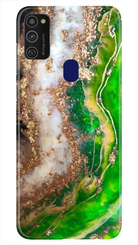 Marble Texture Mobile Back Case for Samsung Galaxy M21 (Design - 307)