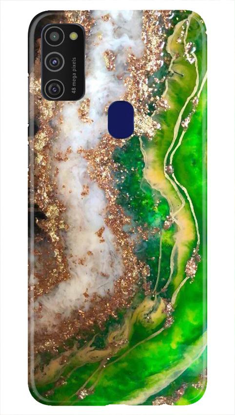 Marble Texture Mobile Back Case for Samsung Galaxy M21   (Design - 307)