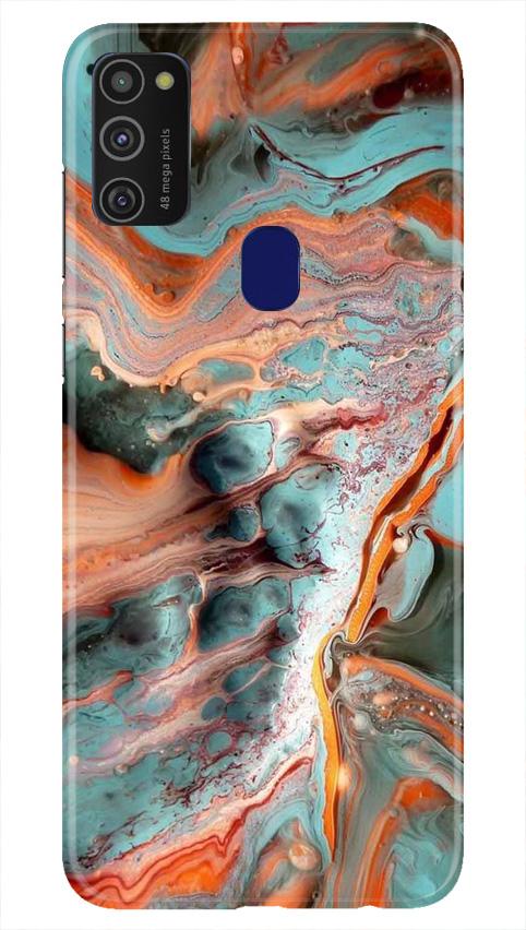 Marble Texture Mobile Back Case for Samsung Galaxy M21   (Design - 309)
