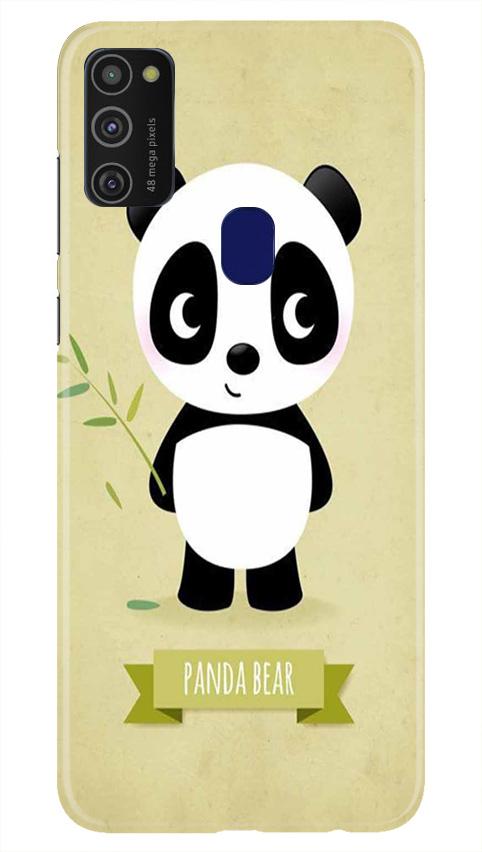 Panda Bear Mobile Back Case for Samsung Galaxy M21 (Design - 317)