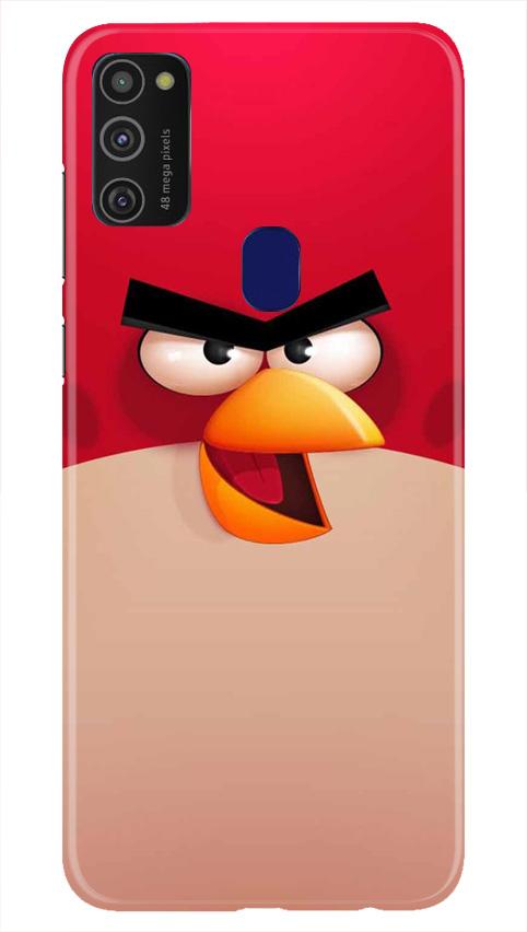Angry Bird Red Mobile Back Case for Samsung Galaxy M21 (Design - 325)
