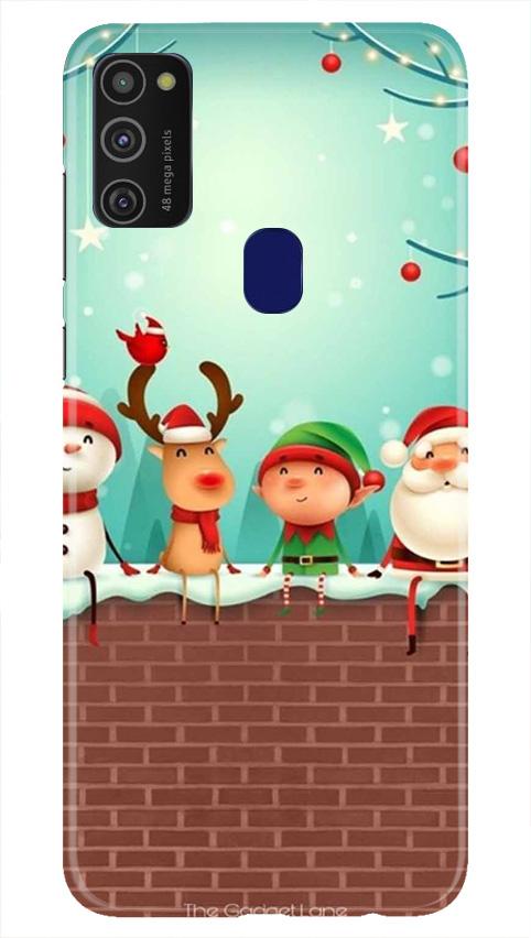 Santa Claus Mobile Back Case for Samsung Galaxy M21   (Design - 334)