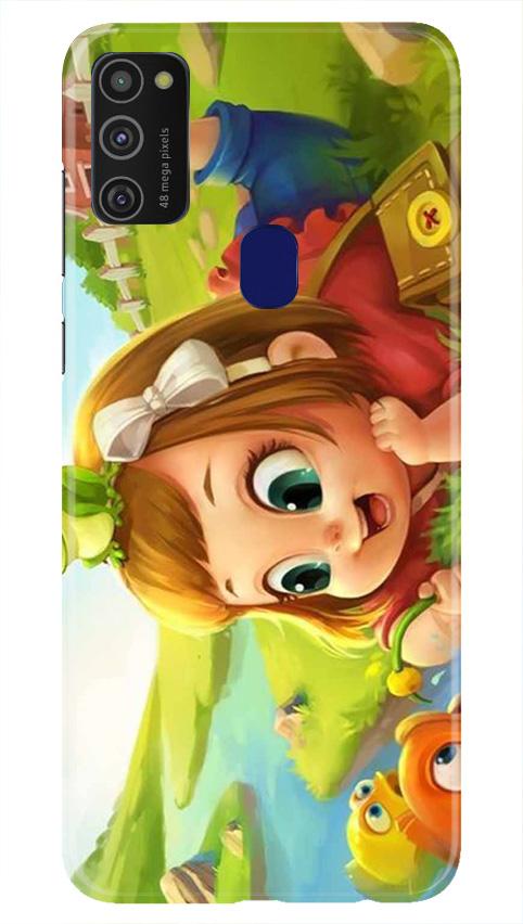 Baby Girl Mobile Back Case for Samsung Galaxy M21   (Design - 339)