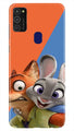 Cartoon Mobile Back Case for Samsung Galaxy M21   (Design - 346)