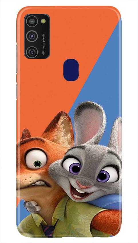 Cartoon Mobile Back Case for Samsung Galaxy M21   (Design - 346)