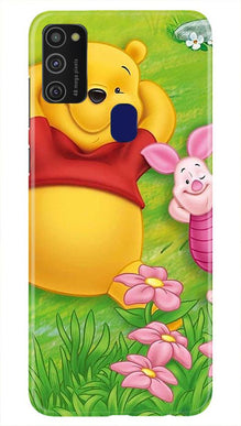 Winnie The Pooh Mobile Back Case for Samsung Galaxy M21   (Design - 348)