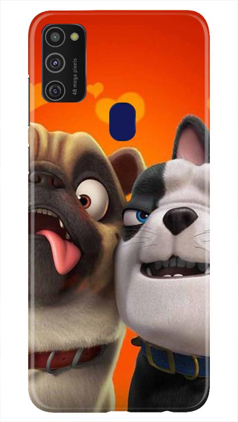 Dog Puppy Mobile Back Case for Samsung Galaxy M21   (Design - 350)