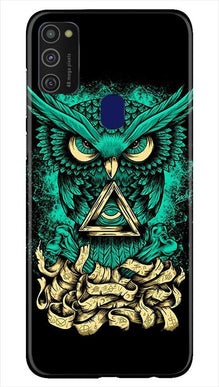 Owl Mobile Back Case for Samsung Galaxy M21   (Design - 358)