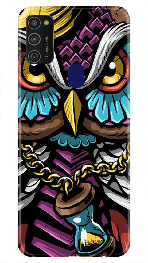 Owl Mobile Back Case for Samsung Galaxy M21 (Design - 359)