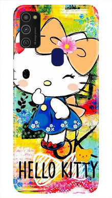 Hello Kitty Mobile Back Case for Samsung Galaxy M21   (Design - 362)