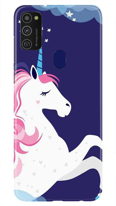 Unicorn Mobile Back Case for Samsung Galaxy M21 (Design - 365)
