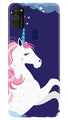Unicorn Mobile Back Case for Samsung Galaxy M21   (Design - 365)