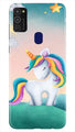 Unicorn Mobile Back Case for Samsung Galaxy M21   (Design - 366)