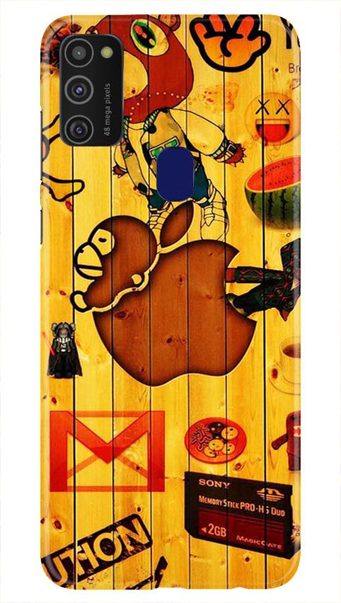 Wooden Texture Mobile Back Case for Samsung Galaxy M21   (Design - 367)