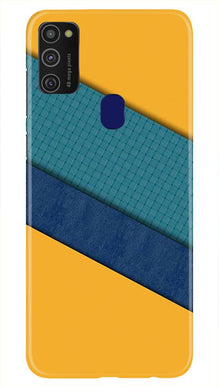 Diagonal Pattern Mobile Back Case for Samsung Galaxy M21   (Design - 370)