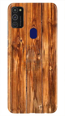Wooden Texture Mobile Back Case for Samsung Galaxy M21   (Design - 376)