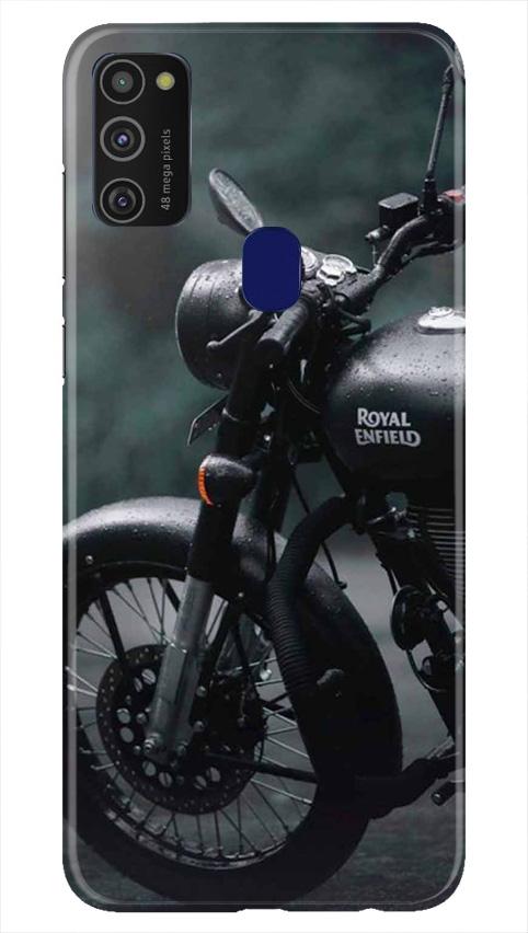 Royal Enfield Mobile Back Case for Samsung Galaxy M21   (Design - 380)