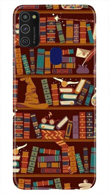 Book Shelf Mobile Back Case for Samsung Galaxy M21   (Design - 390)