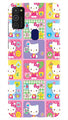 Kitty Mobile Back Case for Samsung Galaxy M21   (Design - 400)