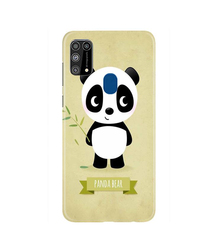 Panda Bear Mobile Back Case for Samsung Galaxy M31(Design - 317)