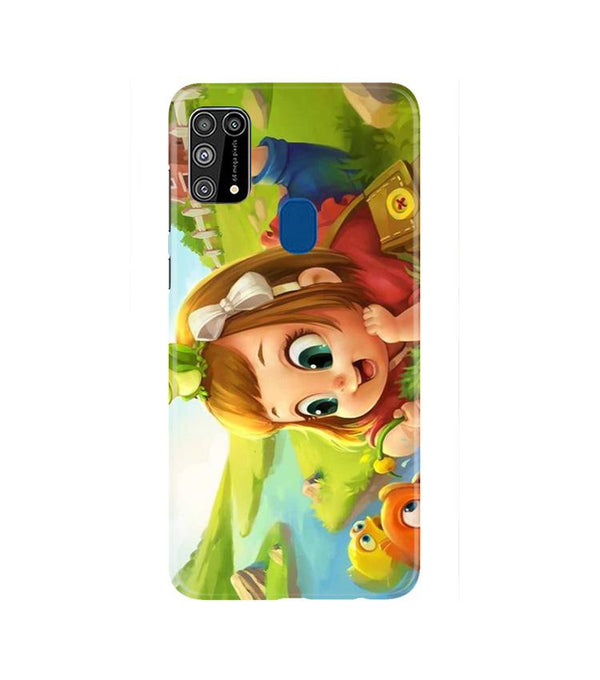 Baby Girl Mobile Back Case for Samsung Galaxy M31  (Design - 339)