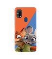 Cartoon Mobile Back Case for Samsung Galaxy M31  (Design - 346)