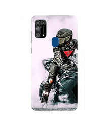 Biker Mobile Back Case for Samsung Galaxy M31  (Design - 383)