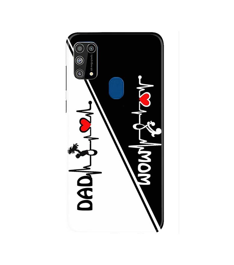 Love Mom Dad Mobile Back Case for Samsung Galaxy M31(Design - 385)
