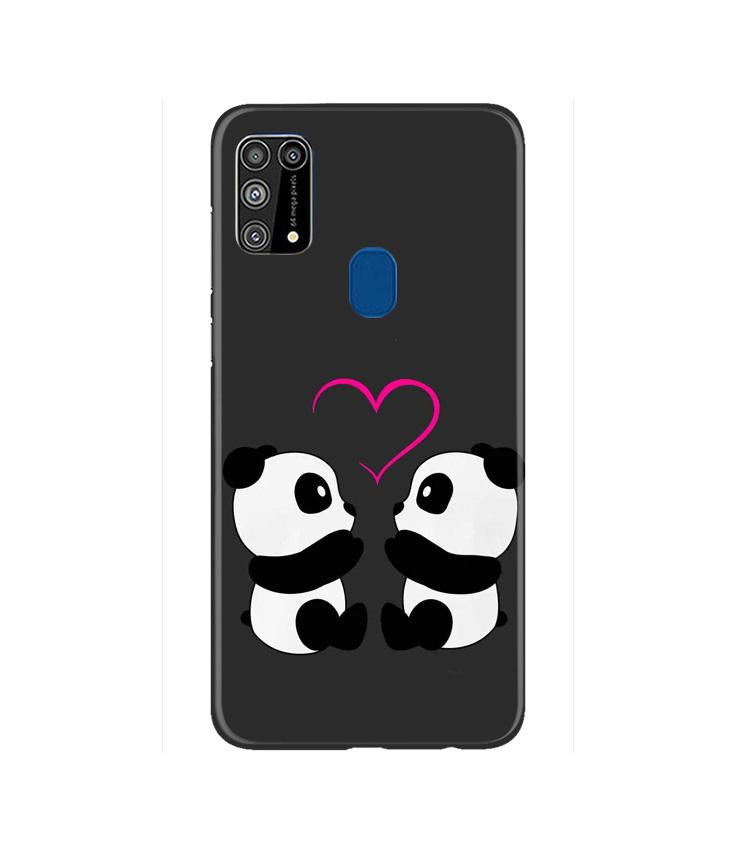 Panda Love Mobile Back Case for Samsung Galaxy M31  (Design - 398)