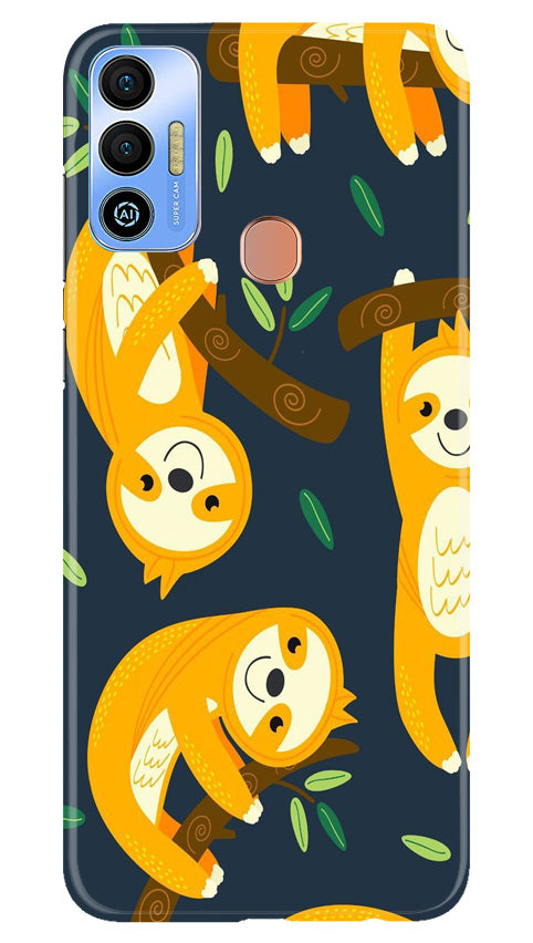 Racoon Pattern Case for Tecno Spark 7T