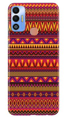 Zigzag line pattern2 Mobile Back Case for Tecno Spark 7T (Design - 10)