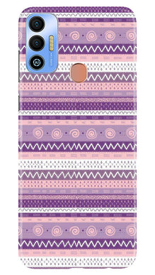 Zigzag line pattern3 Mobile Back Case for Tecno Spark 7T (Design - 11)