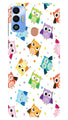 Owl Baground Pattern shore Case for Tecno Spark 7T