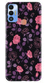 Rose Black Background Case for Tecno Spark 7T