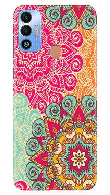 Rangoli art2 Mobile Back Case for Tecno Spark 7T (Design - 29)