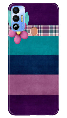 Purple Blue Mobile Back Case for Tecno Spark 7T (Design - 37)