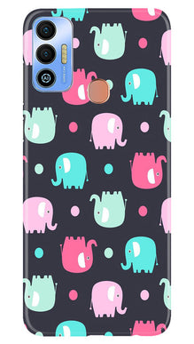 Elephant Baground Mobile Back Case for Tecno Spark 7T (Design - 44)