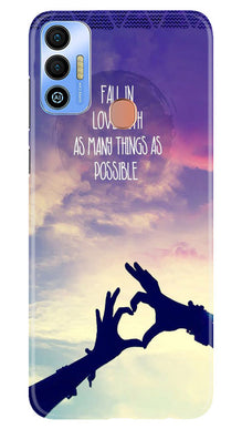 Fall in love Mobile Back Case for Tecno Spark 7T (Design - 50)