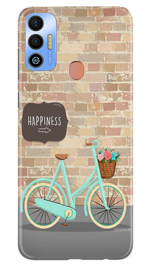 Happiness Mobile Back Case for Tecno Spark 7T (Design - 53)