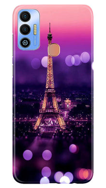 Eiffel Tower Mobile Back Case for Tecno Spark 7T (Design - 86)