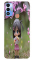 Cute Girl Case for Tecno Spark 7T
