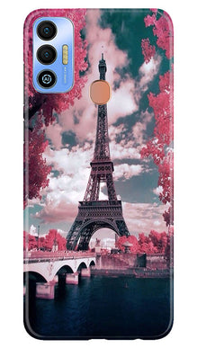 Eiffel Tower Mobile Back Case for Tecno Spark 7T  (Design - 101)