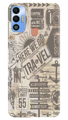 Travel Mobile Back Case for Tecno Spark 7T  (Design - 104)